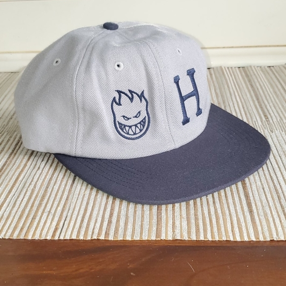 HUF Other - HUF grey hat with green bill